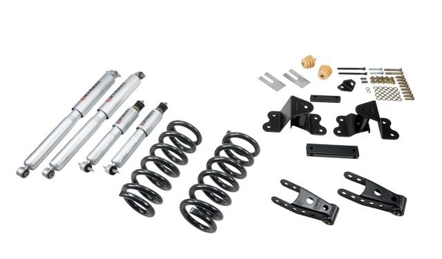 belltech lowering kit with sp shocks 88-98 chevrolet silverado/sierra c1500 (ext cab) 691sp