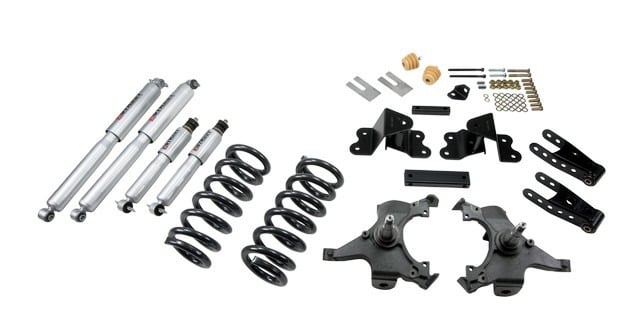 belltech lowering kit with sp shocks 88-98 chevrolet silverado/sierra c1500 (ext cab) 692sp
