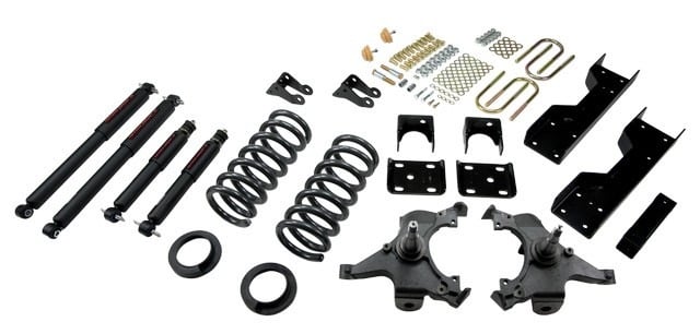 belltech lowering kit with nd2 shocks 88-98 chevrolet silverado/sierra c1500 (ext cab) 693nd