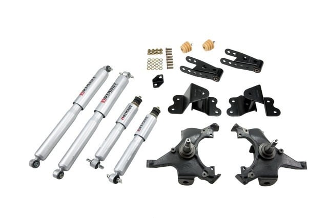 belltech lowering kit with sp shocks 1988-1991 c1500 silverado / sierra (std cab / short bed) 695sp