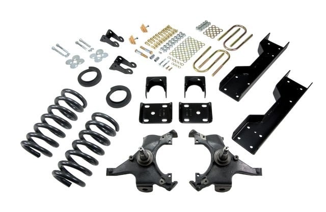 belltech lowering kit w/o shocks 88-91 c1500 silverado / sierra (std cab / short bed) 696