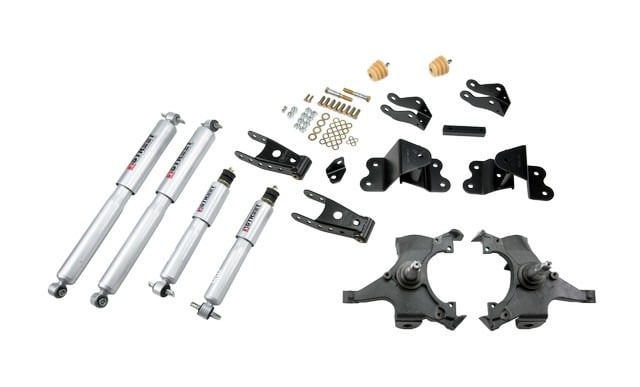 belltech lowering kit with sp shocks 90-94 chevrolet silverado/sierra c1500 (454 ss only) & 88-98 chevrolet silverado/sierra c2500 (all ext 8 lug) 699sp