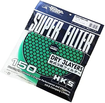 hks 3 layer dry 150mm green replacement filter element 70001-ak021