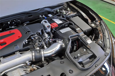 hks drycarbon suction box fk8 k20c - for 70020-ah109 or 70020- ah110 70026-ah008