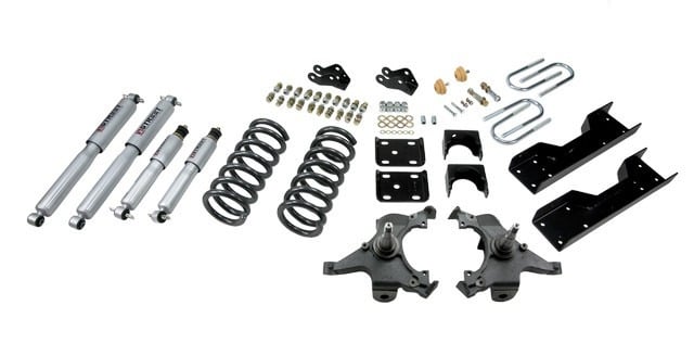 belltech lowering kit with sp shocks 90-94 chevrolet silverado/sierra c1500 (454 ss only) & 88-98 chevrolet silverado/sierra c2500 (all ext 8 lug) 701sp