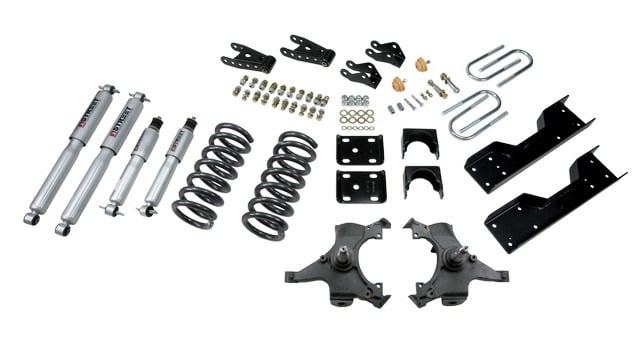 belltech lowering kit with sp shocks 90-94 chevrolet silverado/sierra c1500 (454 ss only) & 88-98 chevrolet silverado/sierra c2500 (all ext 8 lug) 702sp