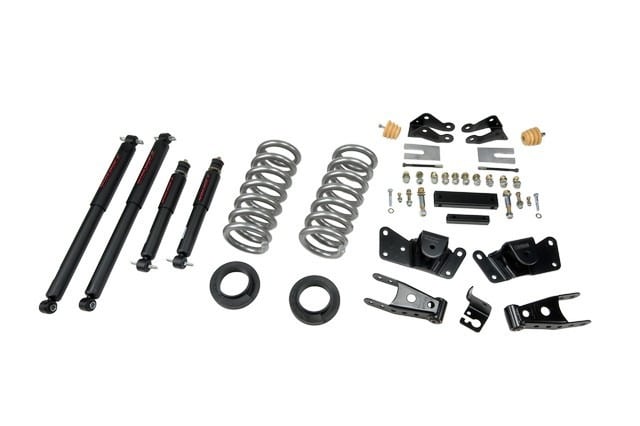 belltech lowering kit with nd2 shocks 97-00 c2500 / c3500 2wd (crew cab) & 97-00 c3500 2wd single wheel 8-lug & 97-00 c3500 crew cab. and dually (8' bed) 715nd