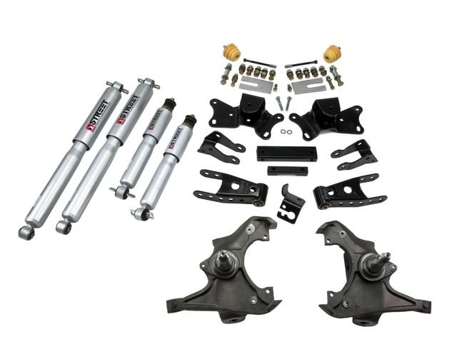 belltech lowering kit with sp shocks 97-00 c2500 ext/crew cab single rear wheel 8-lug only & 97-00 c3500 std/ext cab & dually 719sp