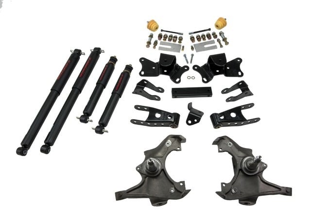 belltech lowering kit with nd2 shocks 90-96 c2500 ext cab - single rear wheel 8-lug only & 89-96 c3500 crew cab / dually 721nd