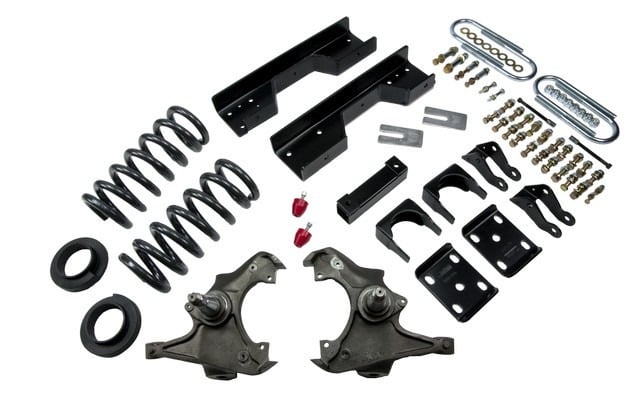 belltech lowering kit w/o shocks 90-96 c2500 ext cab - single rear wheel 8-lug only & 89-96 c3500 crew cab / dually 722