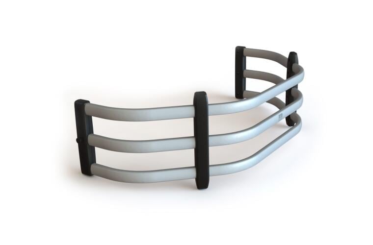 amp research 2004-2012 chevrolet colorado bedxtender hd sport - silver 74802-00a
