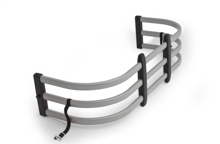 amp research 1997-2003 ford f-150 standard bed bedxtender hd max u -shape design - silver 74814-00a