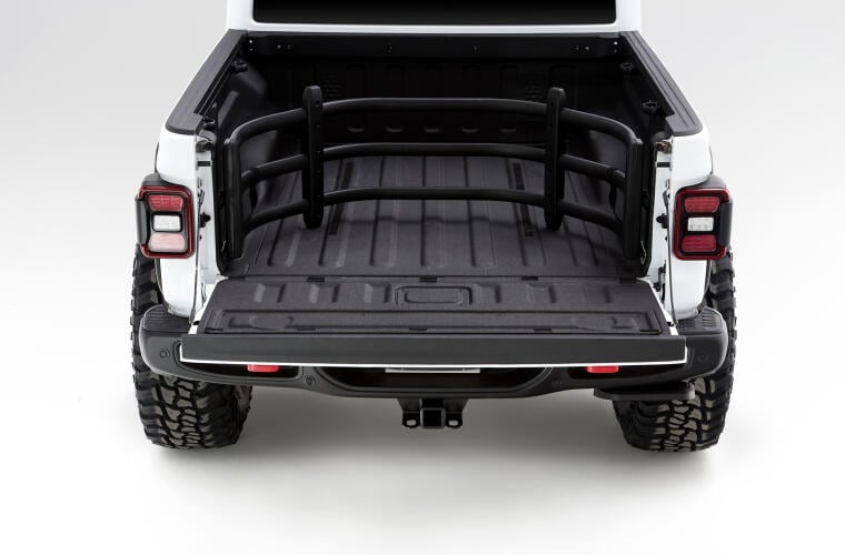 amp research 2020-2022 jeep gladiator bedxtender hd sport - black 74833-01a