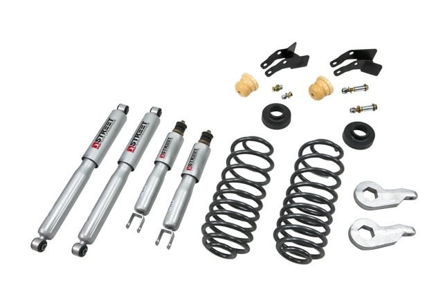 belltech lowering kit with sp shocks 00-06 tahoe / yukon / suburban / yukon xl / avalanche / denali / escalade (2wd/4wd) 757sp