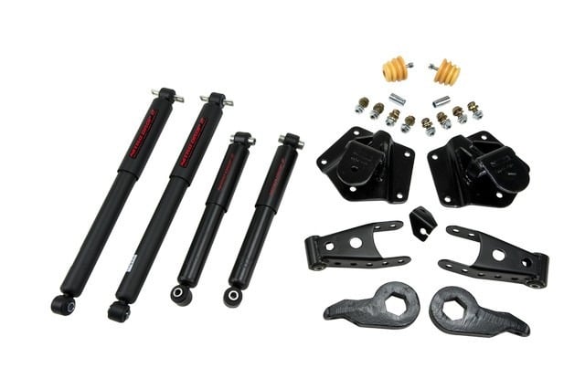 belltech lowering kit with nd2 shocks 95-99 gm tahoe, yukon, escalade & denali - 4wd / 4 door 763nd