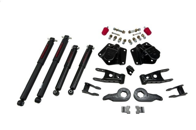 belltech lowering kit with nd2 shocks 95-99 gm tahoe, yukon, escalade & denali - 4wd / 4 door 764nd
