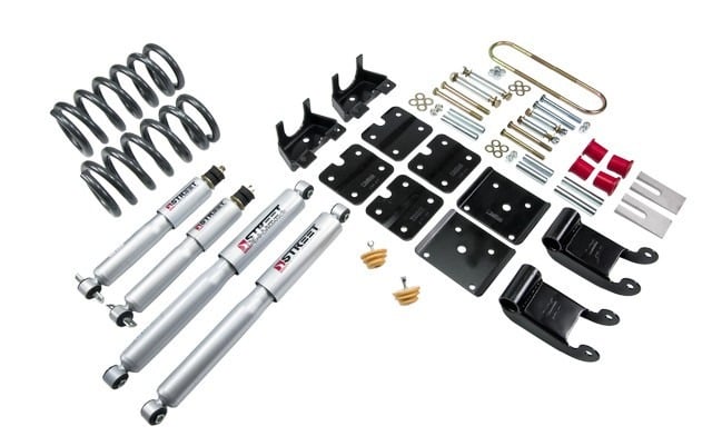 belltech lowering kit w/ sp shocks 95-02 gm astro/safari (2wd, with factory steel leaf) 769sp