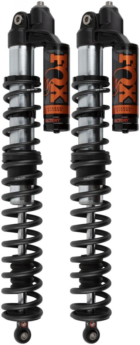 fox 17-20 can-am maverick x3 turbo 2.5 podium rc2 int. bypass shock 7/8in. shaft w/dsc - front set 885-08-119