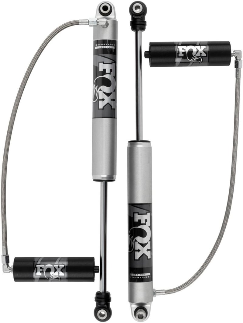 fox 20+ jeep jt gladiator 2.0 performance series remote reservoir front shock 4.5-6in lift 885-24-250