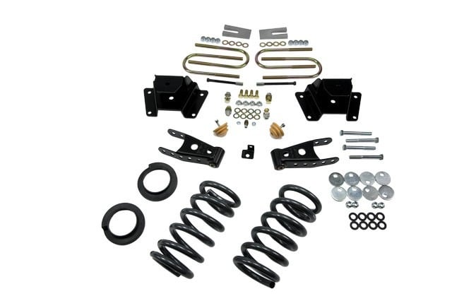 belltech lowering kit w/o shocks 97-03 ford f150 v8 2wd (std/ext/super crew cabs) & 97-03 ford f250 light duty v8 2wd (std/ext cabs) 917
