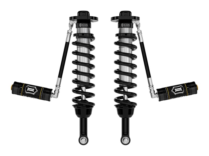 icon 2021-2024 ford f-150 4wd/tremor, 3.5-4.5"/2.5-3" lift, front, v.s. 2.5 series coilovers, remote reservoir, pair 91824