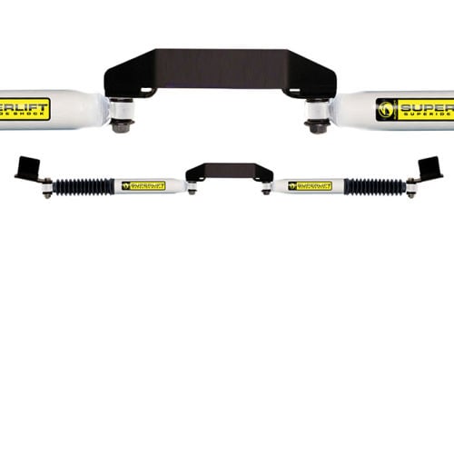 superlift 05-07 ford f-250/350 4wd dual steering stabilizer kit - sr (hydraulic) 92693