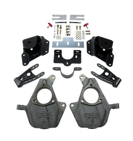 belltech lowering kit w/o shocks 05-06 silverado/sierra 1500 2wd (ext cab, with factory front torsion bar) & 07 classic 947