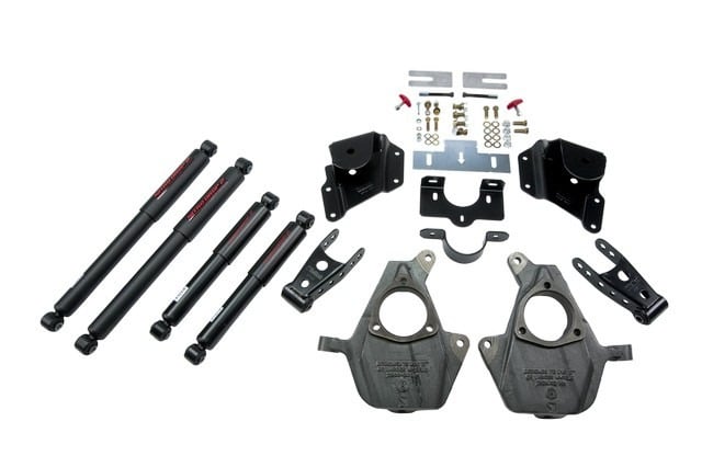 belltech lowering kit with nd2 shocks 05-06 silverado/sierra 1500 2wd (ext cab, with factory front torsion bar) & 07 classic 947nd