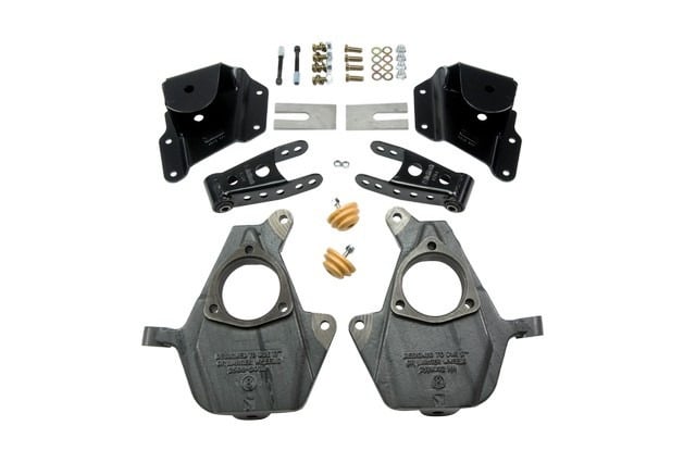 belltech lowering kit w/o shocks 05-06 silverado / sierra 1500 2wd (ext cab / short bed) & 2007 classic silverado / sierra 1500 2wd (ext cab / short bed) 948