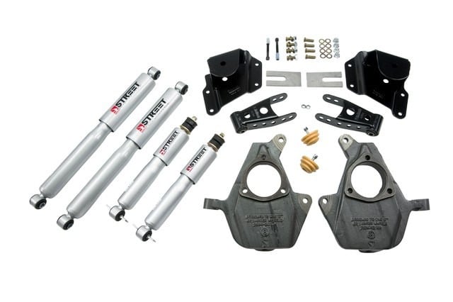 belltech lowering kit with sp shocks 05-06 silverado / sierra 1500 2wd (ext cab / short bed) & 2007 classic silverado / sierra 1500 2wd (ext cab / short bed) 948sp