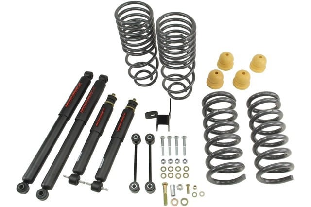belltech 09-18 dodge ram 1500 std cab lowering kit w/nd ii shocks - 2in f/4in r drop 964nd
