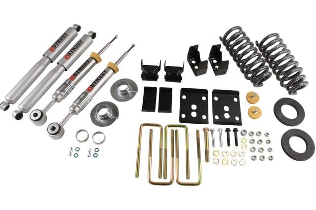 belltech 09-13 ford f150 ext/quad cabs 2wd lowering kit w/sp shocks 2 or 3in f/5.5in r drop 979sp