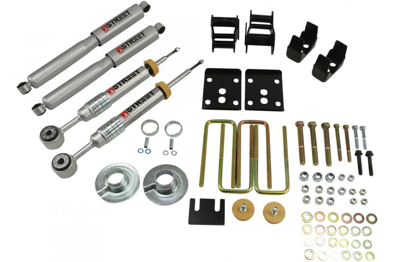 belltech 09-13 ford f150 std cab 2wd short bed 2wd lowering kit w/ sp shocks 4in r drop 982sp