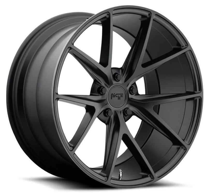 18x8 niche misano satin black m117 5x4.5/114.3 40mm