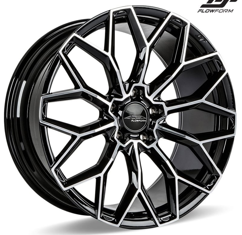 Ace Alloy AFF03 Piano Black w/ Mirror Machined Face