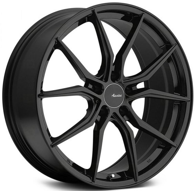 17x7.5 advanti racing hybris gloss black 5x115 36mm