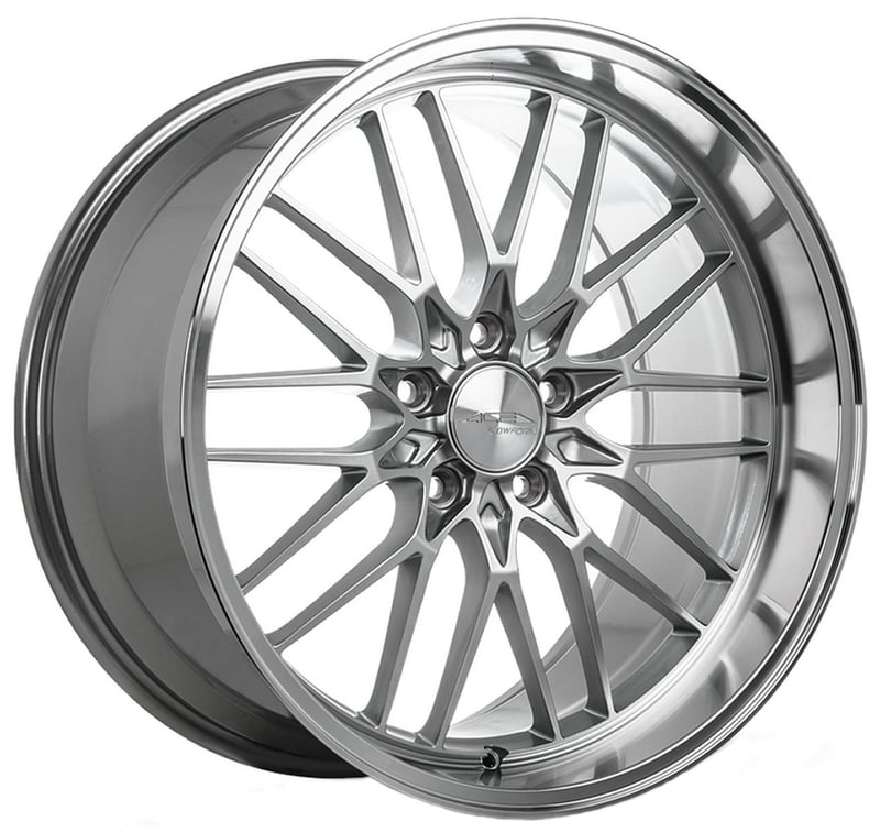 (huge savings) 19x10.5 ace alloy aff04 liquid silver machined lip (lip 3.0) (flow formed) (custom)