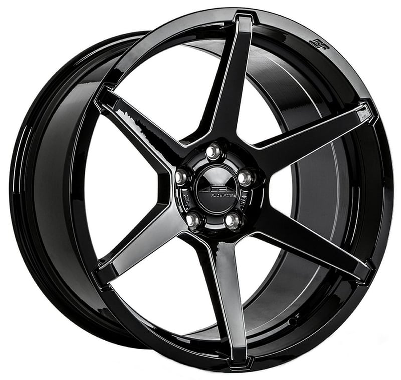 (huge savings) 22x9.5 ace alloy aff06 gloss black milled (flow formed) (custom)