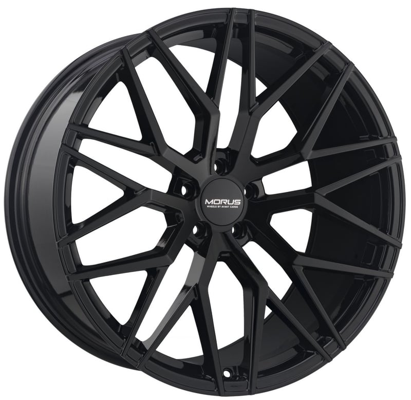 19x8.5 morus stern gloss black (flow formed) 5x112 40mm