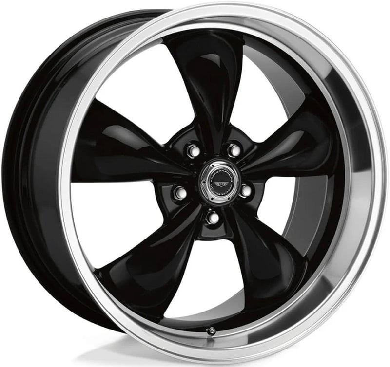 American Racing AR105 Torq Thrust M Gloss Black w/ Machined Lip