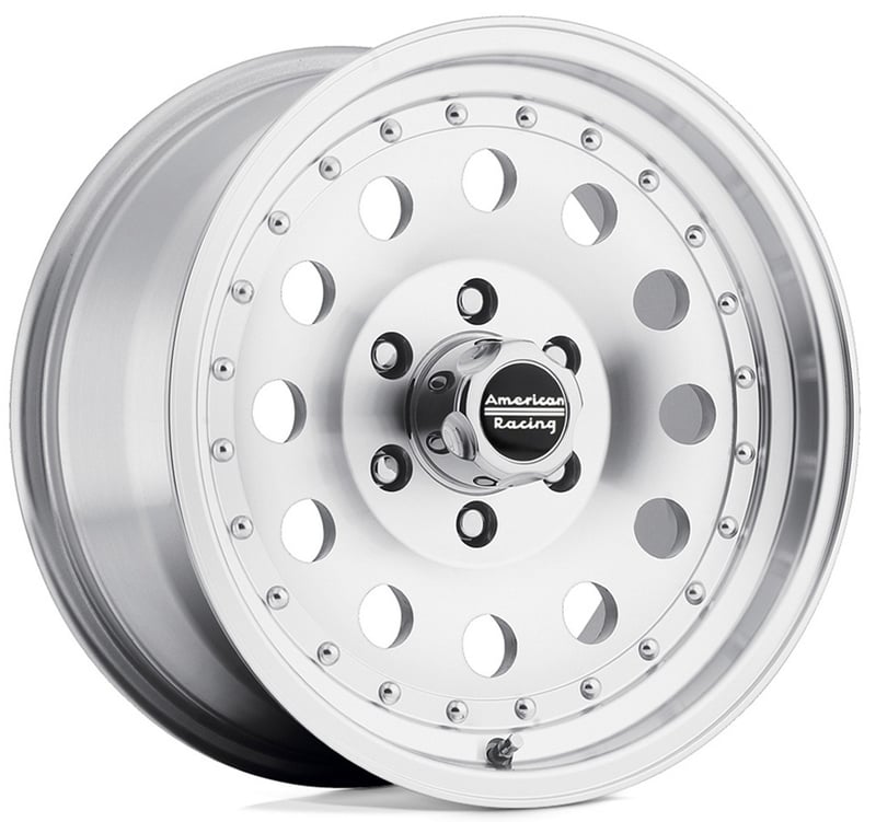 14x7 american racing ar62 outlaw ii machined 4x108/4.25 0mm