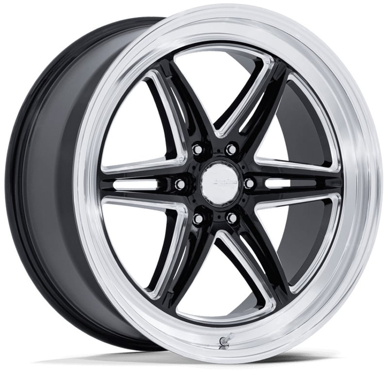 American Racing AR953 Groove 6 Drag Gloss Black Milled w/ Diamond Cut Lip