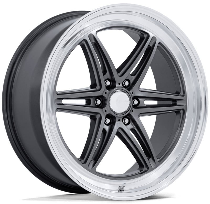 American Racing AR953 Groove 6 Drag Anthracite w/ Machined Lip