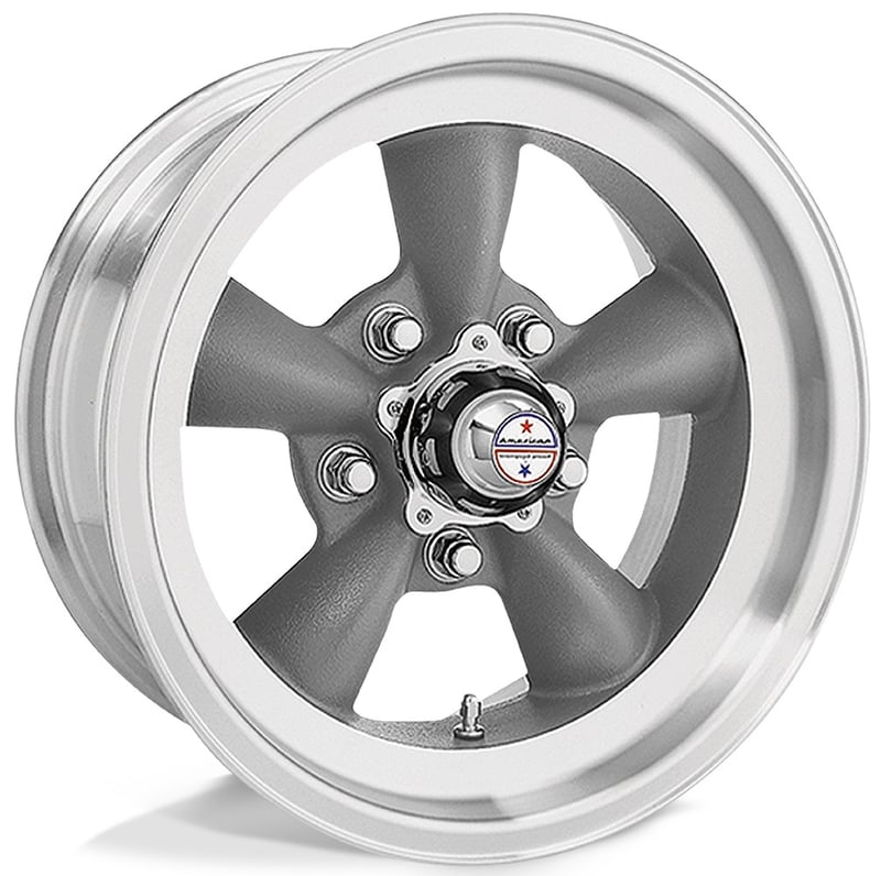 American Racing VN105 Torq Thrust D Gray w/ Machined Lip