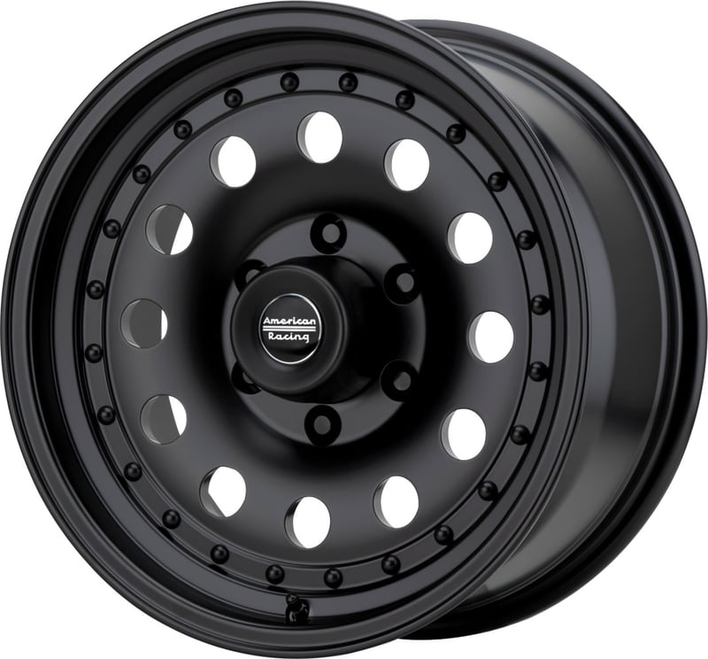 17x8 american racing ar62 outlaw ii satin black 6x135 18mm