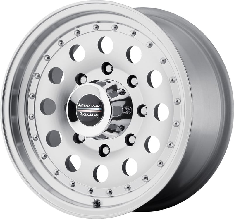 17x8 american racing ar62 outlaw ii machined 5x5/127 0mm