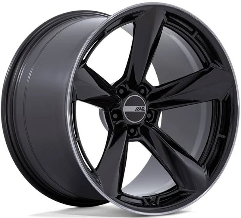 20x9.5 american racing ar946 ttf gloss black w/ ddt lip 5x114.3/4.5 32mm