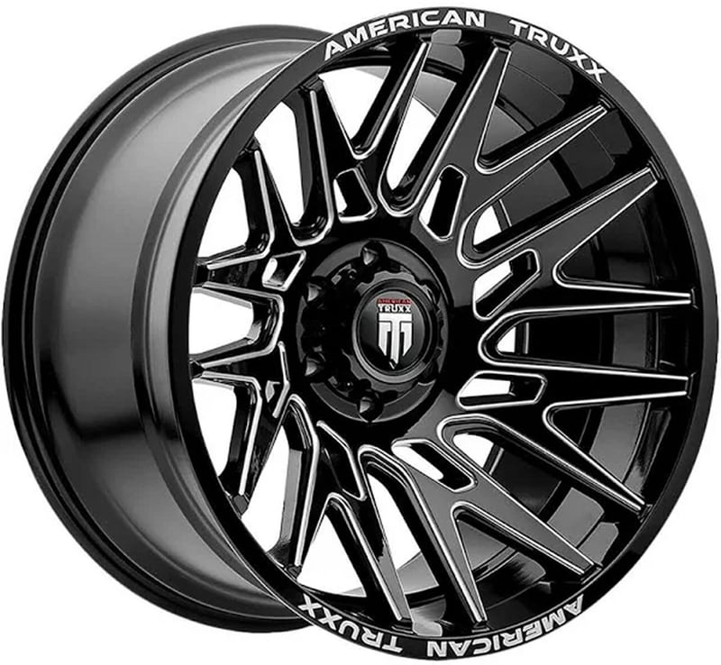 American Truxx AT1919 Evolution Gloss Black w/ Milled Spokes