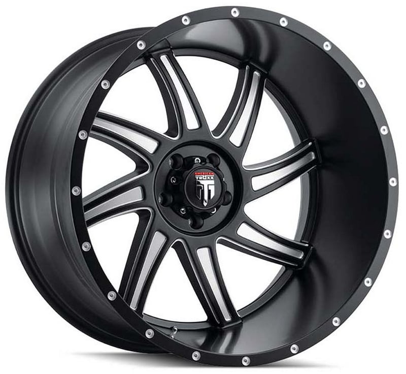 American Truxx AT162 Vortex Gloss Black Milled