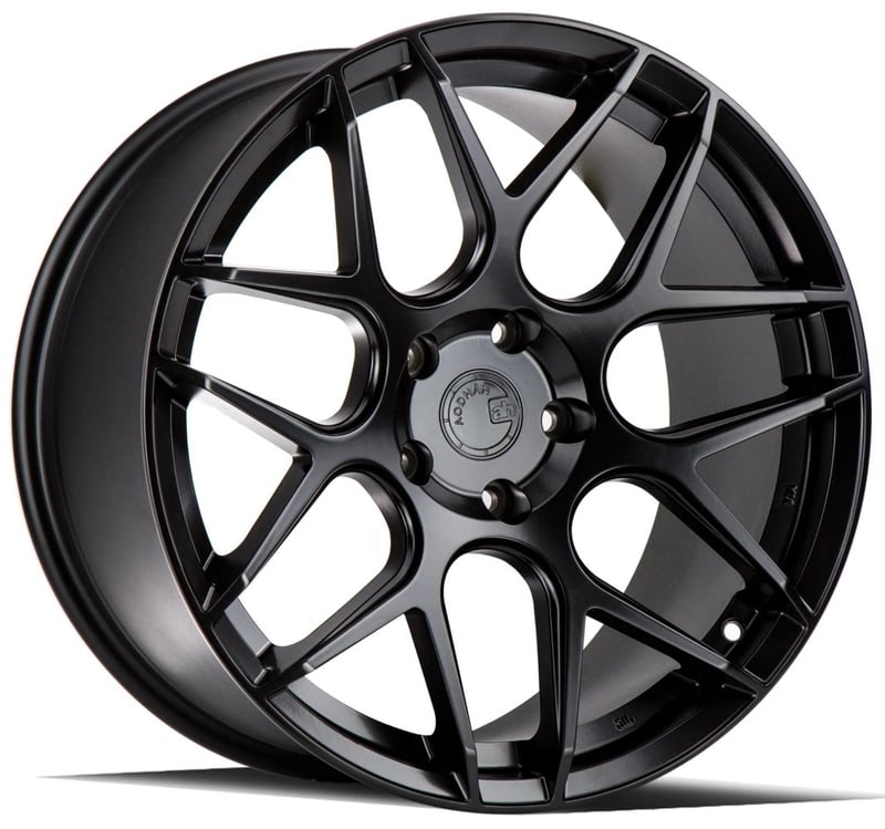 19x8.5 aodhan aff2 matte black 5x112 35mm